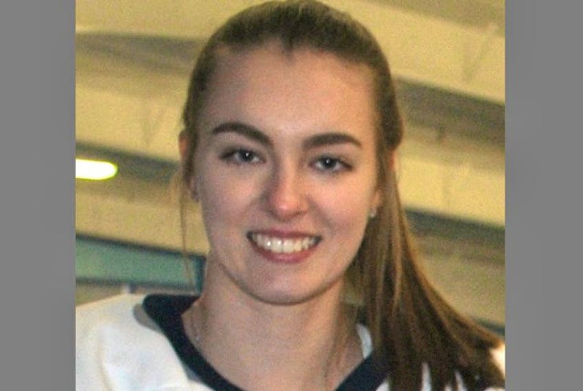 Julia Scammell, of Murray Siding, was named the top defenceman at the Atlantic midget AAA female hockey championship in Lantz.