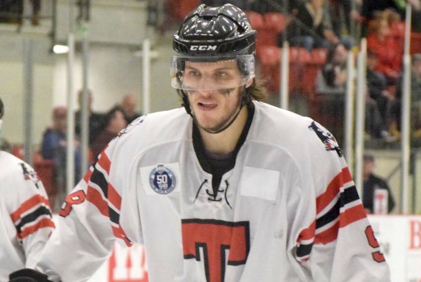 Bearcats forward Connor Morrison scored a pair of goals on Thursday in Truro’s 6-4 loss to College Francais de Longueuil at the Fred Page Cup Eastern Canadian junior A hockey championship.