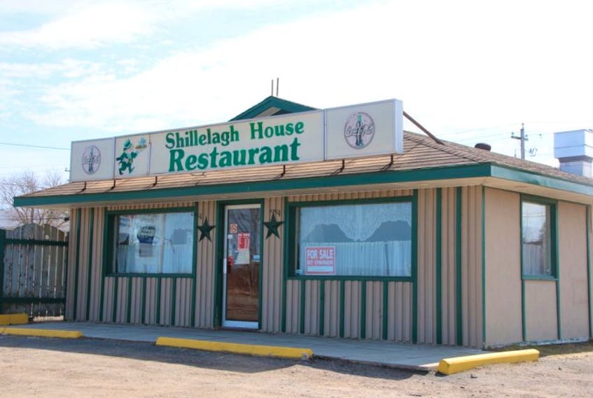 The Shillelagh House Restaurant, a favourite with many people, closed on April 9 and the building is now for sale.