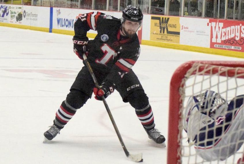 Truro Bearcats captain Kyle Tibbo was named CJHL second star for the month of January.
