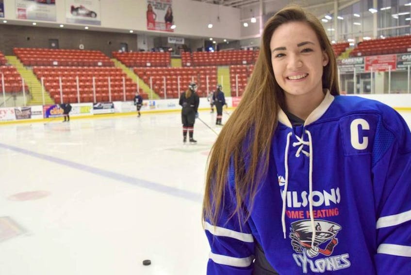 Kara MacDonald and her teammates with the Wilson’s Home Heating Cyclones will play in front of family and friends this weekend at the annual Spring Thaw tournament in Debert and Brookfield.