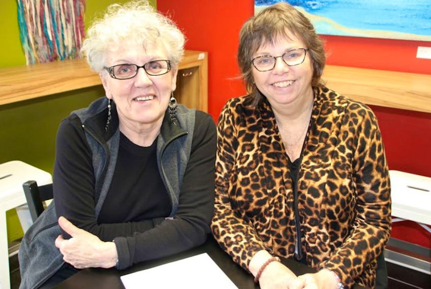Jeanne Sarson, left, and Linda MacDonald have been activists in the area of non-state torture for 24 years. They have presented to the United Nations several times and will be doing so again this month.