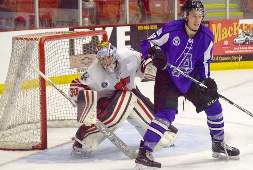 Truro Bearcats goaltender Jason Rioux has been brilliant in the MHL playoffs and will be called upon to come up big against the Miramichi Timberwolves in the final series.