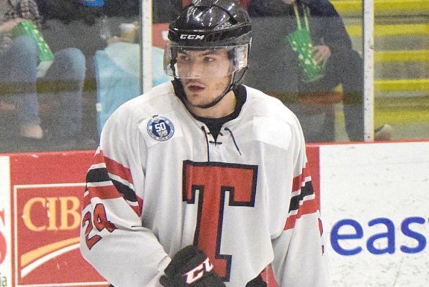 Mark O’Shaughnessy, a 20-year-old defenceman from West Vancouver, B.C., has been named an alternate captain of the Truro Bearcats.