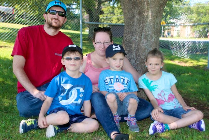 Shawn and Natalie Dickson were able to get help for three of their children, from left, Jordan, Linkoln and Hayleigh, through the Early Childhood Intervention program.