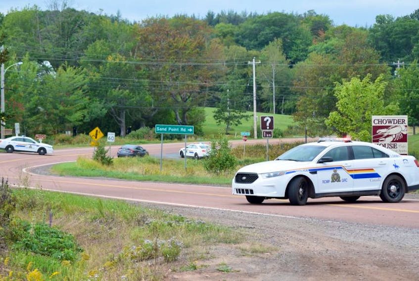 Highway 6 East leading to River John, just across the bridge from Tatamagouche, was closed to traffic throughout the day Monday, while RCMP officers investigated the scene at the Lockerbie Memorial Cemetery of a gunfire exchange between police and a shooting suspect.