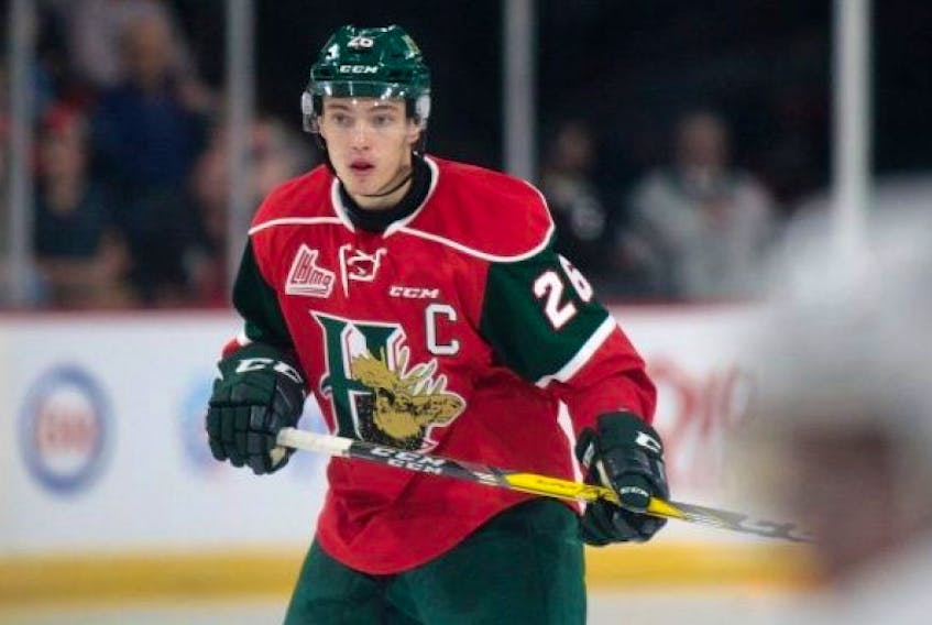 Taylor Ford when playing for the Mooseheads.
