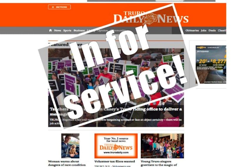 At the Truro Daily News, we are currently undergoing changes with our website that will allow us to better serve readers digitally.