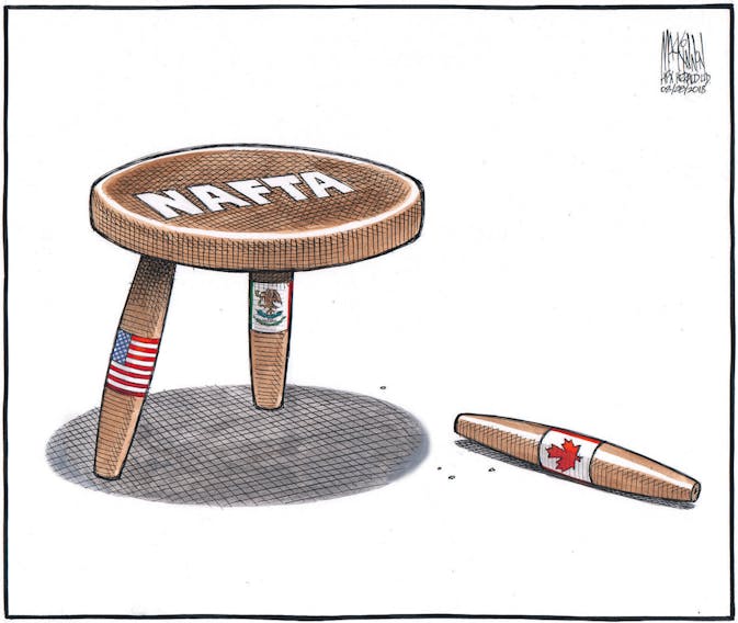 Bruce MacKinnon NAFTA cartoon