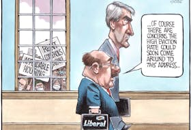 Bruce MacKinnon cartoon for Nov. 13, 2020. Stephen McNeil, rent control, Nova Scotia, affordable housing