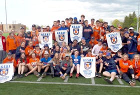 The Cobequid Cougars dominated at the NSSAF track and field championships last weekend. CEC athletes were in top form, breaking provincial and school records while winning intermediate boys and senior girls and boys divisions. Photo courtesy CEC track and field Twitter account.