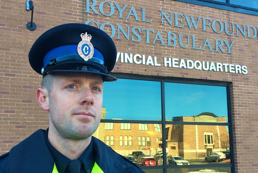Const. James Cadigan of the Royal Newfoundland Constabulary. — TELEGRAM FILE PHOTO