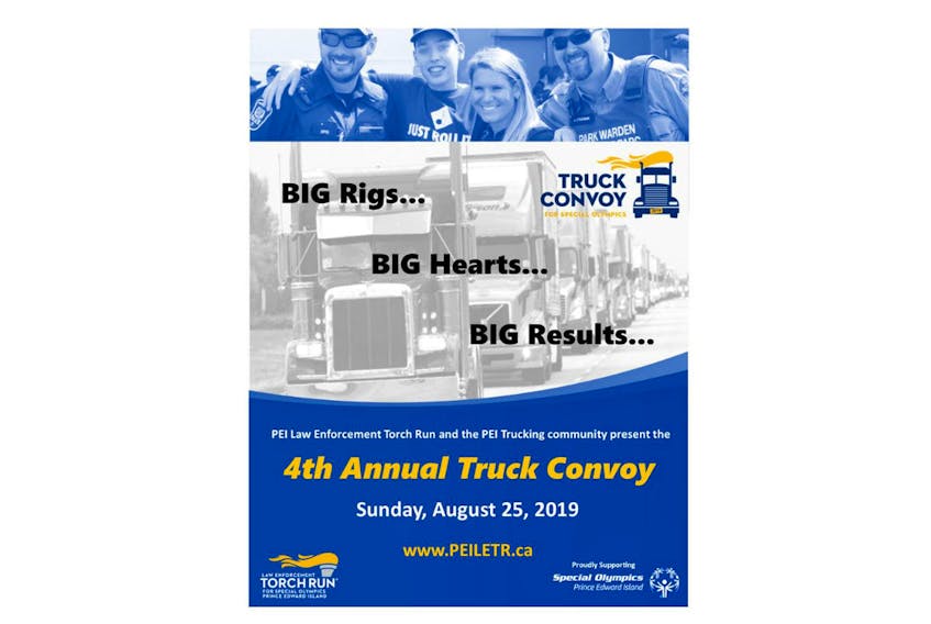 P.E.I.’s largest truck convoy will be part of the P.E.I. Law Enforcement Torch Run on Aug. 25 in support of Special Olympics P.E.I.