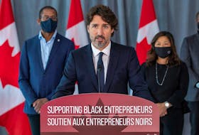 Prime Minister Justin Trudeau unveils support for Black-owned business and entrepreneurs on Sept. 9, 2020.