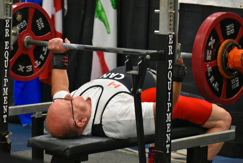 Tilman Gallant, at age 71, is still raising the bar. He participated in the P.E.I. Powerlifting Association the provincial championships at Credit Union Place in Summerside on Saturday.