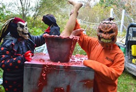 A lot of apparently hungry spooks were spotted along the Two Rivers Wildlife Park’s Fright Night trail this week as the park prepares for its scariest trail yet. The major fundraiser for the park opens Friday. Tickets are by presale only this year. Sharon Montgomery-Dupe/Cape Breton Post