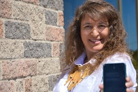 Jennifer Jesty, emergency management coordinator with the Union of Nova Scotia Mi'kmaq, says the app will allow the chiefs to alert their community members directly. OSCAR BAKER III/CAPE BRETON POST