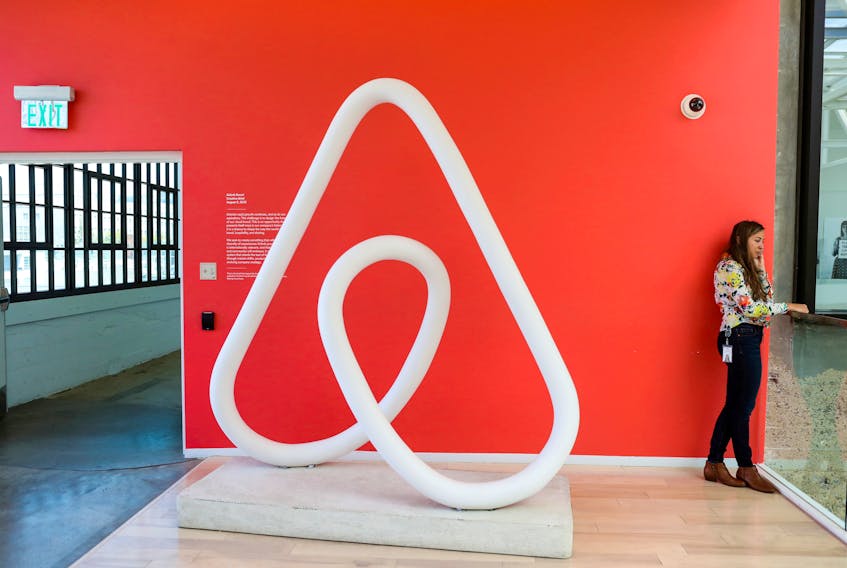 The Airbnb office headquarters in the SOMA district of San Francisco, Calif. REUTERS/Gabrielle Lurie/File Photo
