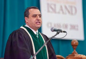 Dr. Alaa S. Abd-El-Aziz, gives his first convocation address as president of UPEI