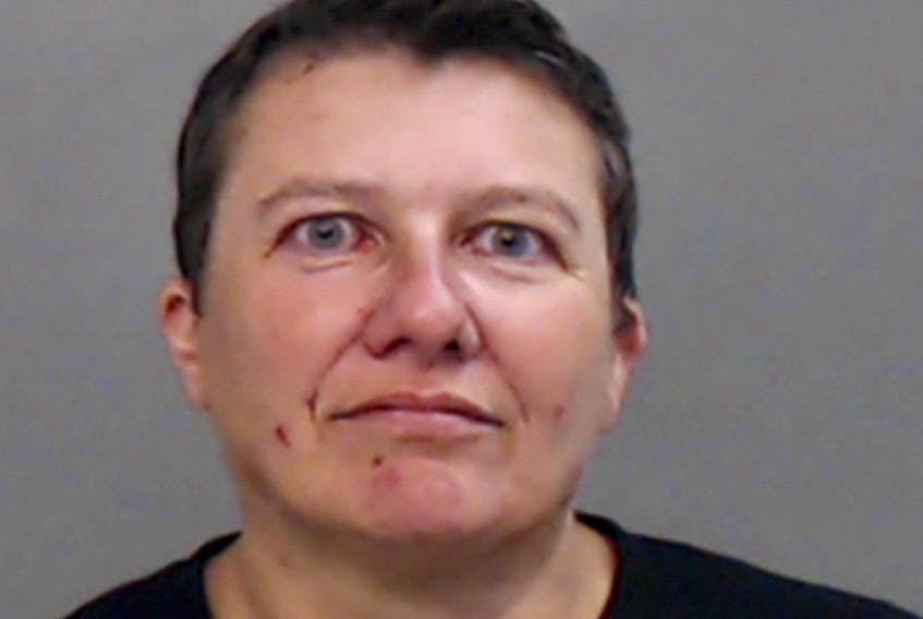 Pascale Ferrier appears in a jail booking photograph taken after her arrest by the Mission Police Department in Mission, Texas, U.S. March 13, 2019.