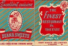 Matchbook advertising Diana Sweets, which was co-owned by Michael Vallas, Blaise Koufis and John Raptis. CONTRIBUTED
