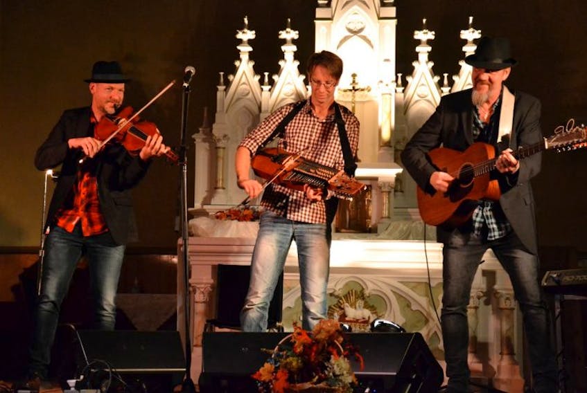 Swedish folk trio Väsen, featuring from left, Mikael Marin, Olov Johansson, and Roger Tallroth, performed at The Hills Are Alive show at St. Peter's Church in Ingonish as part of the 2013 Celtic Colours International Festival. The trio is returning, by popular demand, to Celtic Colours in 2014.