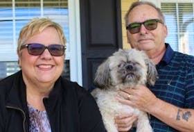 ['<p>Vicki Homes with her husband, Dan, and their dog Monty outside their house in Summerside. Homes suffered a traumatic brain injury over four years ago. Now she wants to start a support group for people with similar experiences.</p>\n<p>&nbsp;</p>']