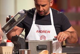 MasterChef contestant and Sydney River native Andrew Al-Khouri works with a fryer during a taping of the popular CTV program.
CONTRIBUTED • GEOFF GEORGE, CTV