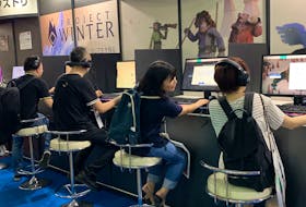 Gamers check out "Project Winter" at the 2019 Tokyo Game Show. "Project Winter" took off in Japan before gaining attention in other markets. — Contributed