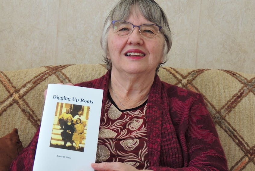 Linda Pineo of Waterville has released her third book focusing on local history, Digging Up Roots. CONTRIBUTED