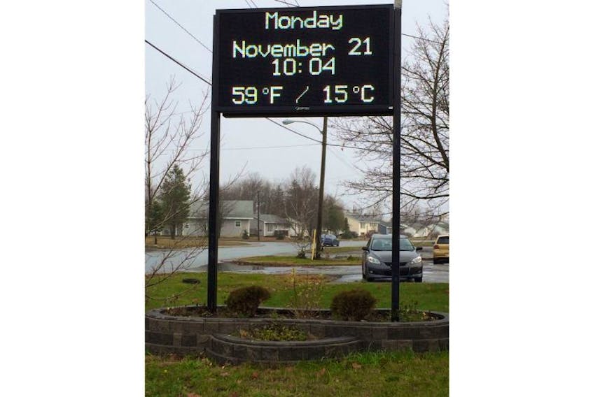The temperature today in Gander reached 15 degrees, making it feel more like spring than late fall.