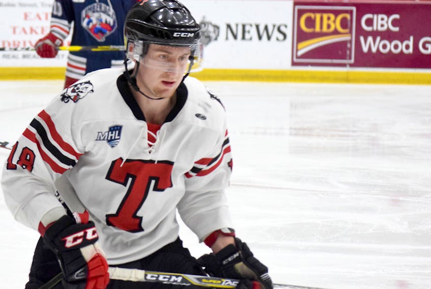 Forward Cole Julian has been named Truro Bearcats player of the week.
