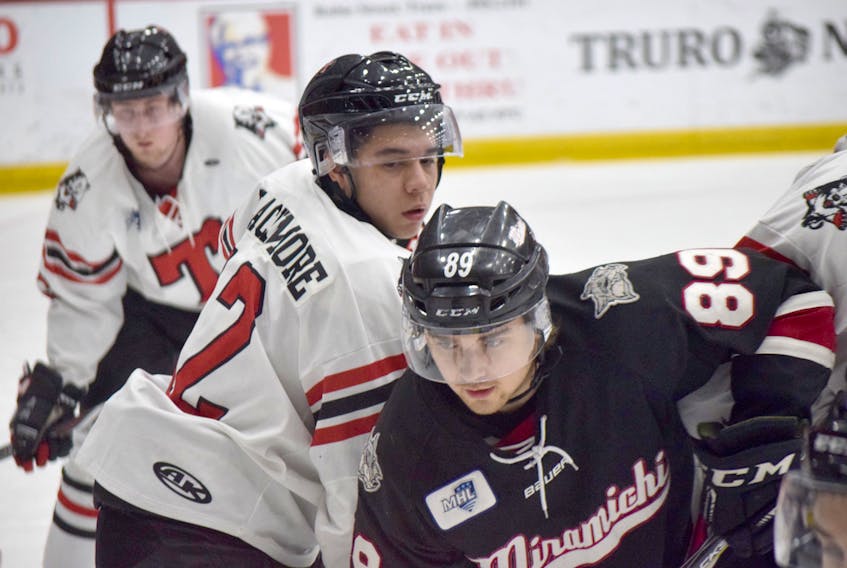 Millbrook’s G Blackmore is having fun again playing hockey. The 20-year-old forward is a key offensive weapon for the Truro Bearcats of the MHL, and has contributed this season while playing on the team’s top line between Ben Higgins and Spencer Blackwell. TRURO NEWS