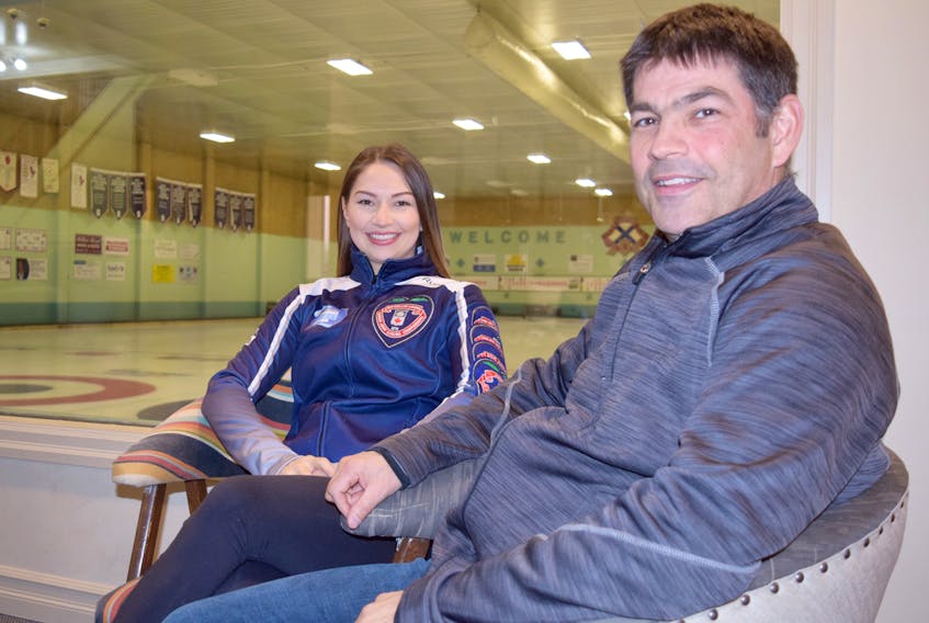 Karlee Burgess says her dad, Craig, has been a major influence during her competitive junior curling career. Next week, Karlee hopes to follow in her father’s footsteps and win a national title in Prince Albert, Sask., the same city where he won a Canadian junior championship in 1987.