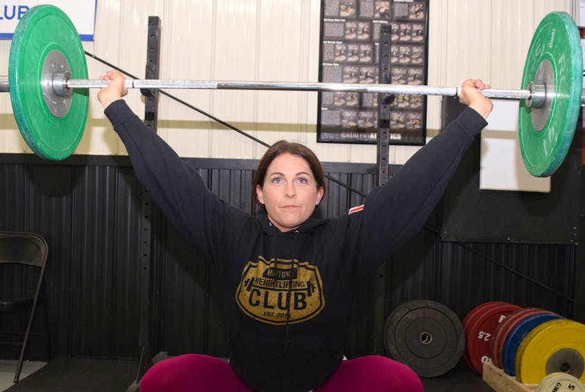 Heather Dyke, of Valley, won gold at her first national masters weightlifting competition in Quebec last year. Heather is nominated for the Truro Sport Heritage Society Outstanding Female – 21 to 50 years award.
