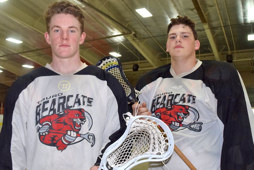 Aidan Hennigar, left, and Tyson Stevens will play for Nova Scotia at midget nationals later this summer in British Columbia.