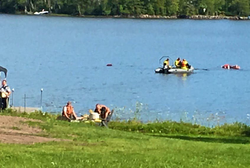 Emergency personnel are responding to a water rescue call on Shortts Lake.
