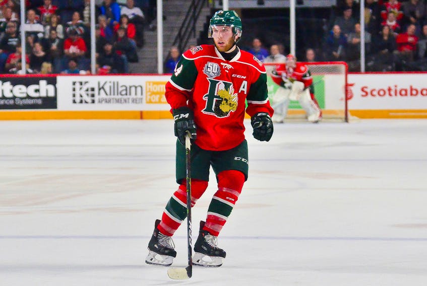 Jared McIsaac has 10 points in 14 playoffs games for the Halifax Mooseheads. David Chan/Halifax Mooseheads -