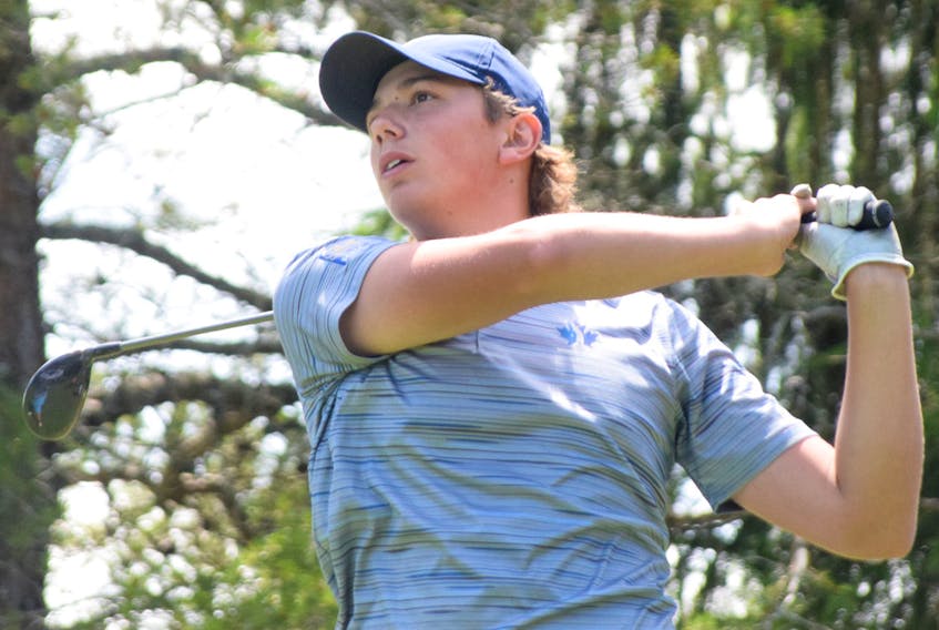 Owen Mullen finished tied for 41st at the Canadian junior boys golf championship this week in Hartland, N.B.