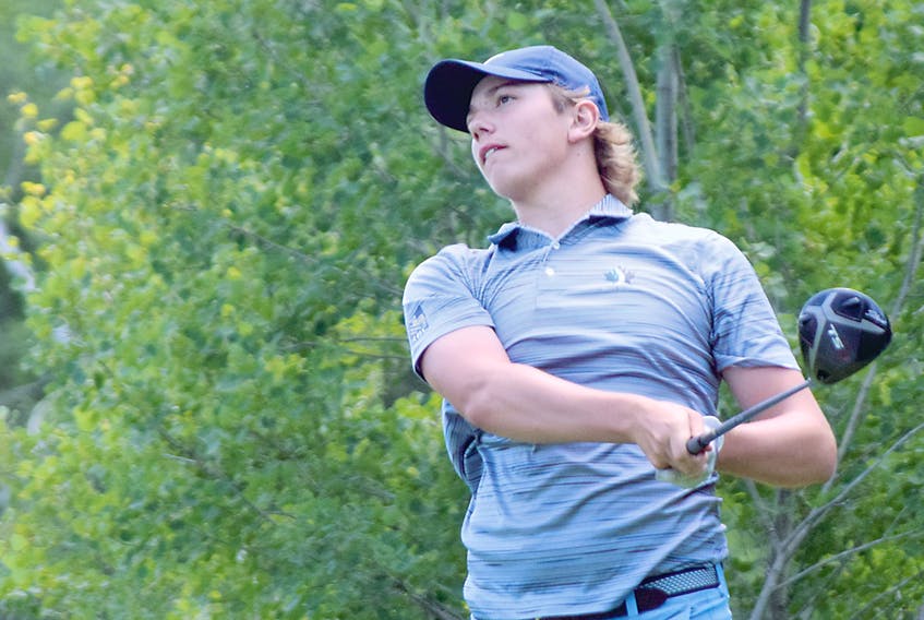 Owen Mullen of Truro was the overall winner at the MJT Humber College Atlantic golf tournament at Fox Harb’r. Mullen put together a pair of awesome rounds, shooting 66-69 in a landslide victory.