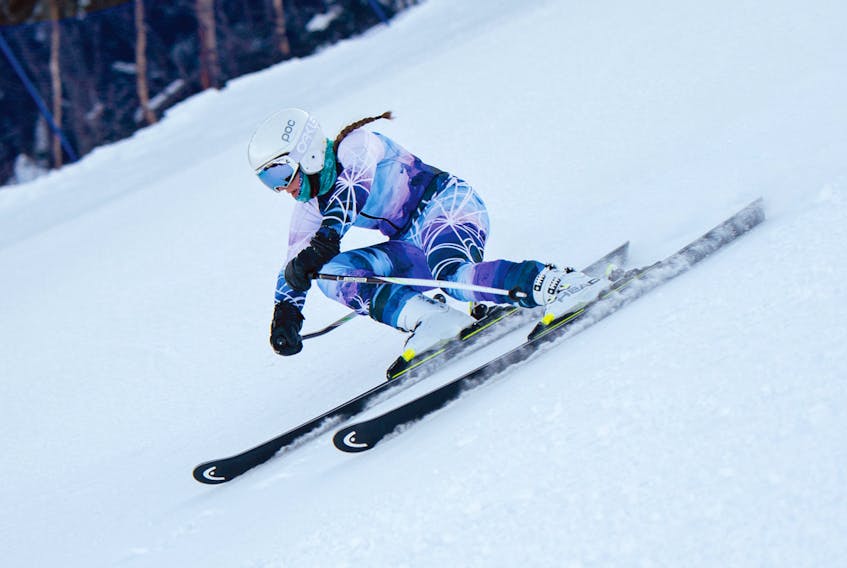 Lily Oakley of Bible Hill leaves for Red Deer, Alta., this weekend to compete in alpine skiing at the 2019 Canada Winter Games. At 13, she’s one of the youngest team members for Nova Scotia but she’s undaunted as she flies down the slopes. JEFF COOKE PHOTOGRAPHY