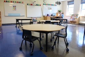 Physical distancing extends to kindergarten classrooms this year — students will sit three to a table.