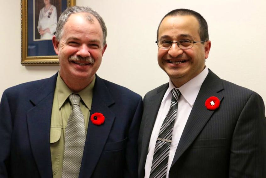 <p>Abraham Zebian, right, was selected to be West Hants' newest warden, and Paul Morton was chosen to be the municipality's deputy warden on Nov. 8.</p>