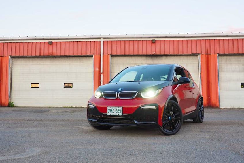 The 2018 BMW i3 S is powered by a 184-horsepower synchronous AC motor.