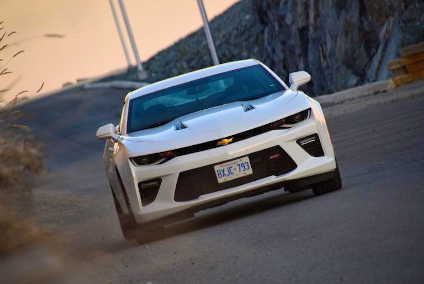 The 2018 Chevy Camaro SS is powered its 455-horsepower, 6.2-litre, V8, direct-injection engine.