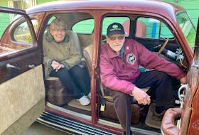 Rene and Judy Doyharcabal love to go for drives in their modified 1941 Dodge Kingsway sedan. Alyn Edwards/Postmedia News