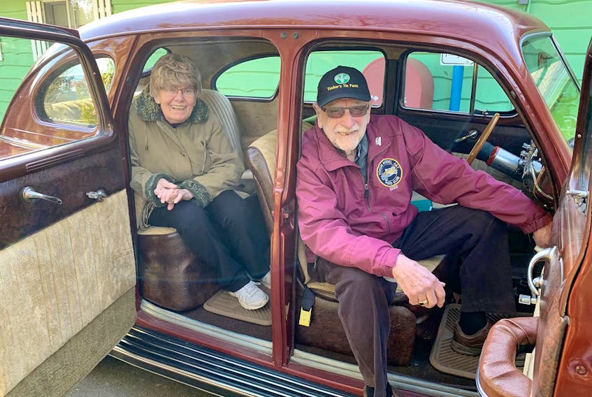 Rene and Judy Doyharcabal love to go for drives in their modified 1941 Dodge Kingsway sedan. Alyn Edwards/Postmedia News