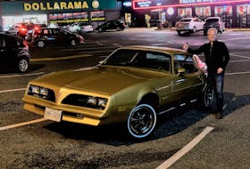 Film industry location scout Dave Small with his restored ‘Rockford correct’ 1978 Firebird.  Dave Small photo