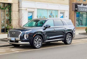 The level of standard content in the 2021 Hyundai Palisade rivals some much higher-end luxury rides. Graeme Fletcher/Driving