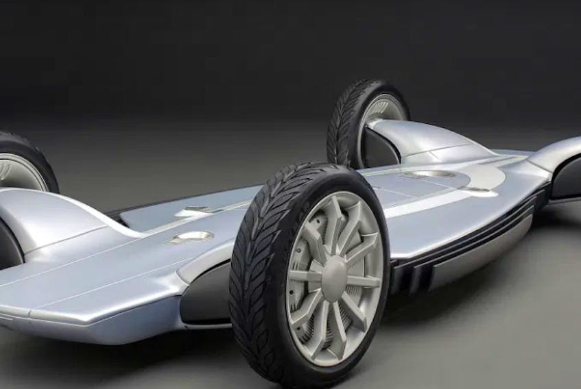 The chassis for the GM Autonomy concept car. General Motors